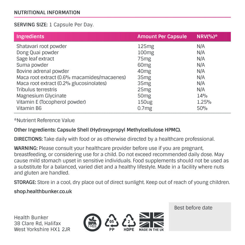 Female Hormonal Support (100 Capsules)