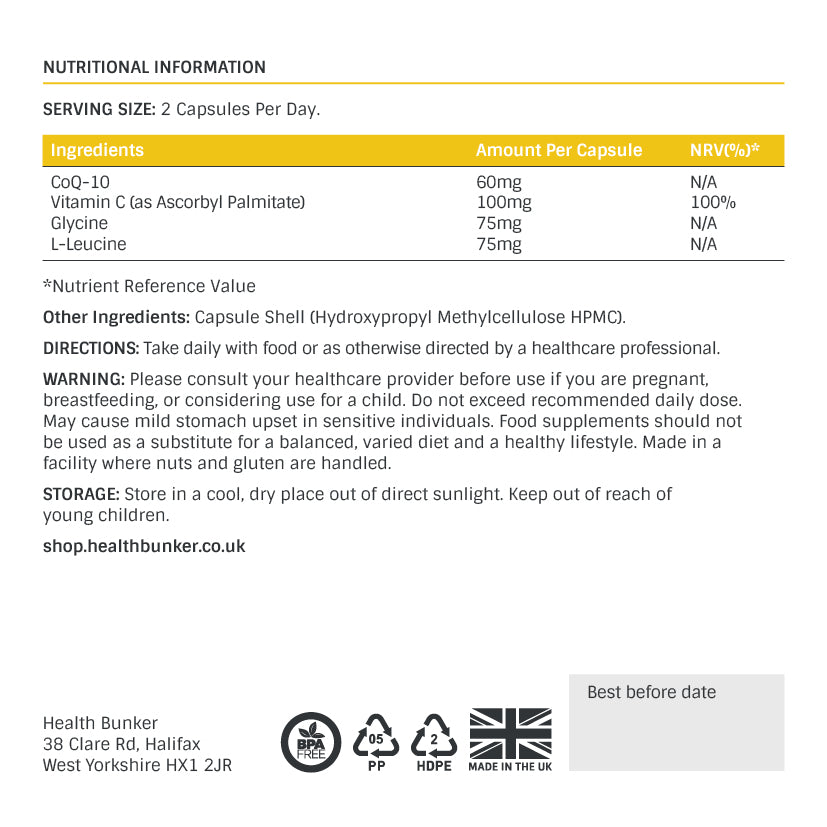 CoQ-10 60mg (100 Capsules)