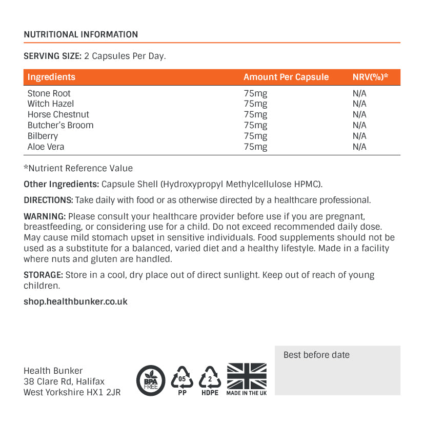 Haemorrhoid Support (100 Capsules)