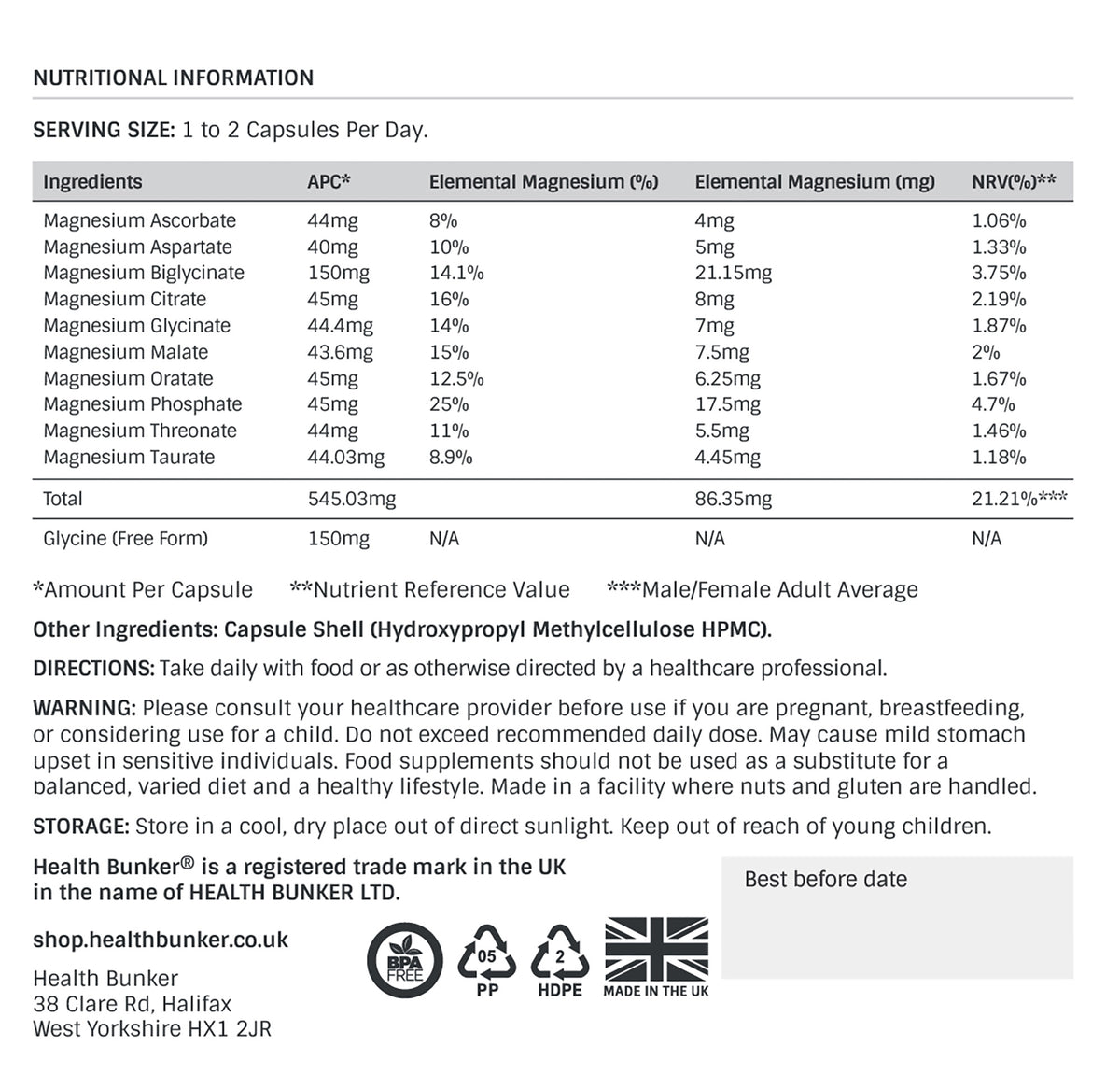 MegaMag10s (Magnesium Complex) New Formula