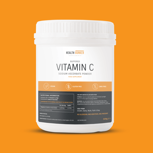 Health Bunker Vitamin C Powder 500g [as Sodium Ascorbate]