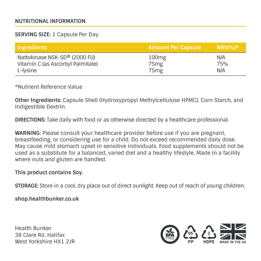 Nattokinase NSK-SD (100 Capsules)