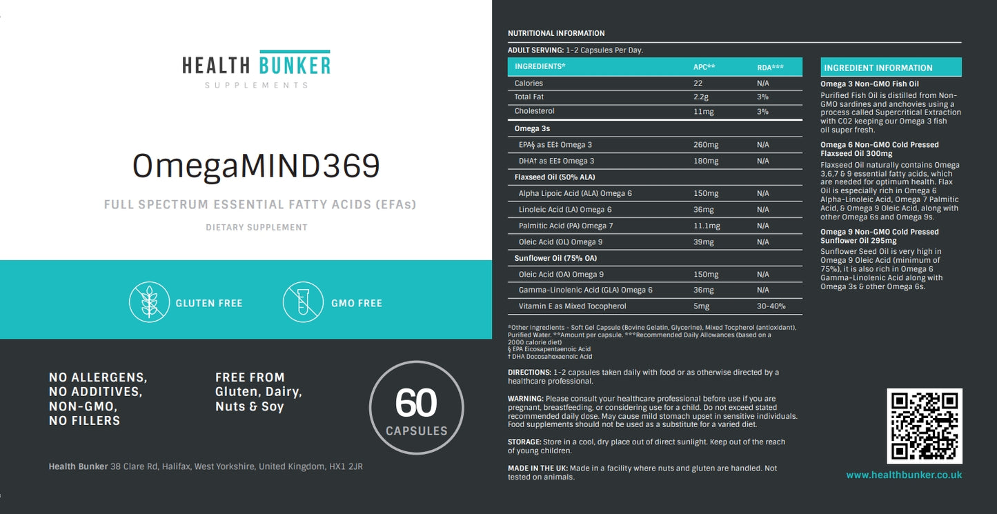 OmegaMIND369 1000mgx60 Capsules (Coming Sept 2024)